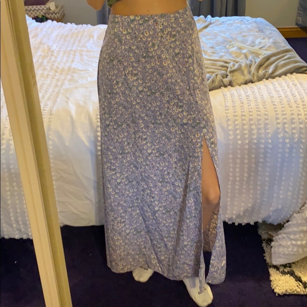 floral maxi skirt